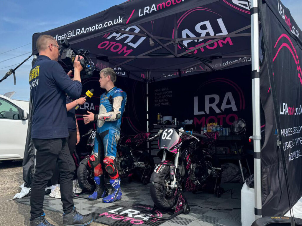 Jamie King AKA Pitbikesonic joined the LRA Moto team
